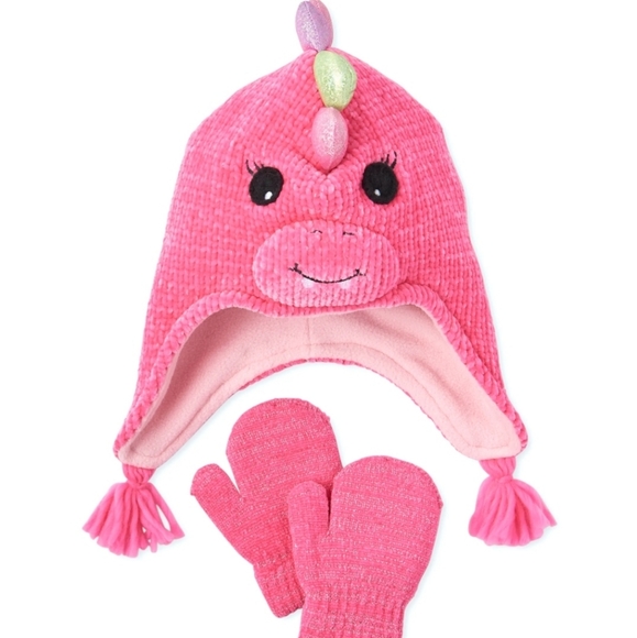 Dino Hat and Mitt Set - Picture 1 of 3